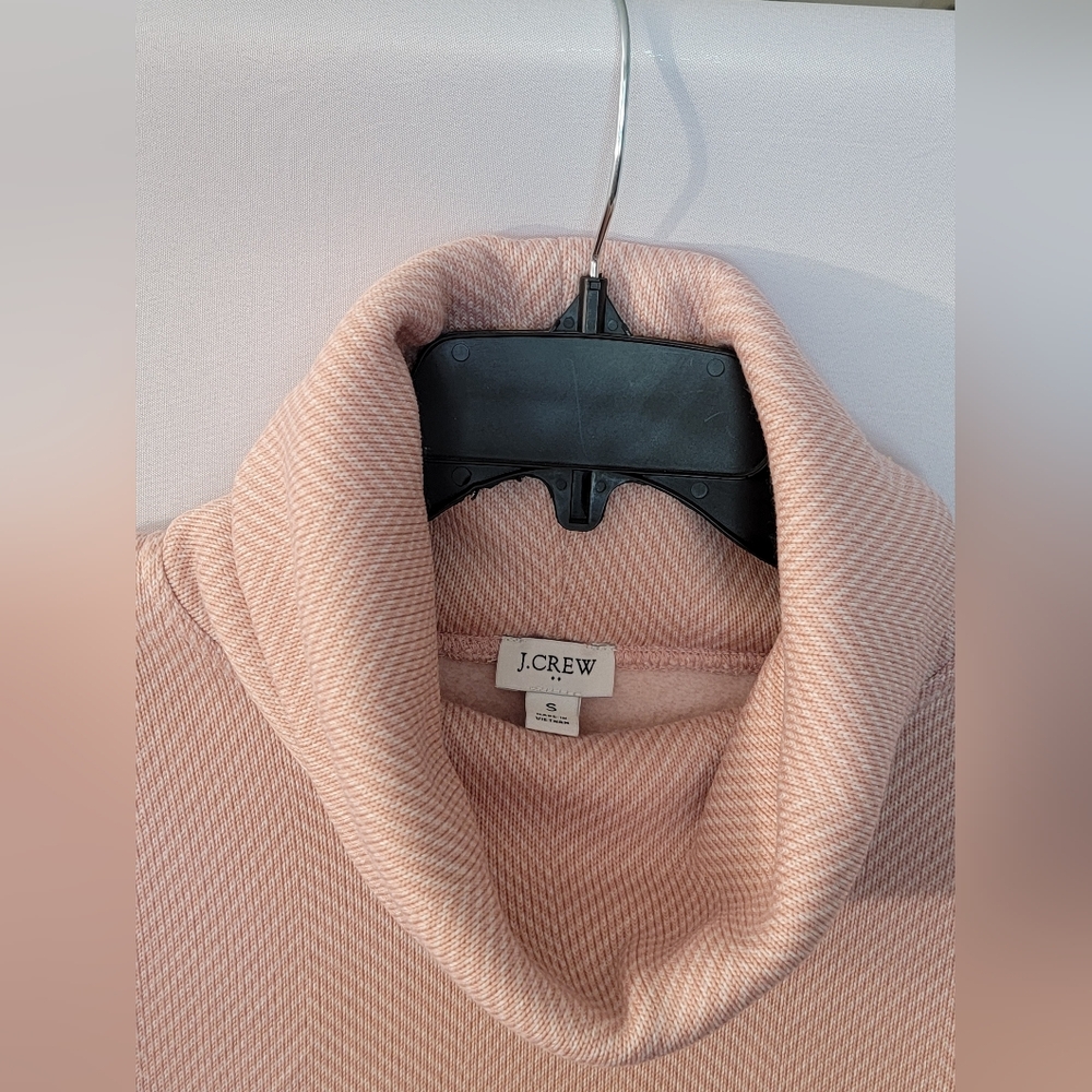J. Crew Light Pink Cowl Neck Sweater Size S - Picture 3 of 6